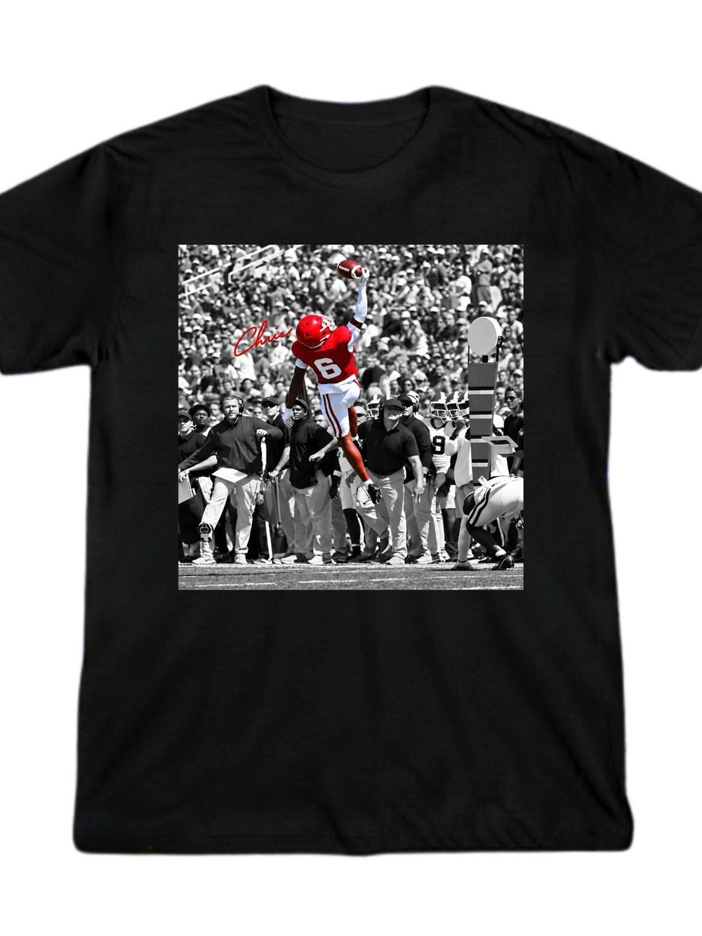 Black Graphic Football Chris Marshall Of Arkansas